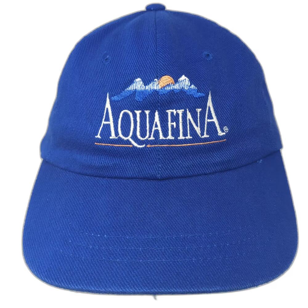 Headshot Aquafina Baseball Cap Blue One Size Embroidered Adjustable Promo Hat